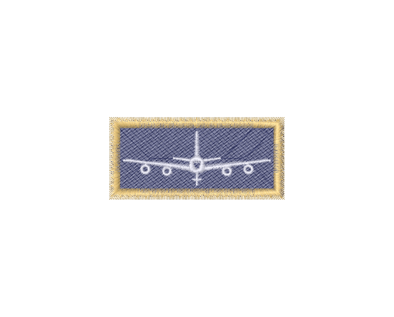 Blue and Yellow KC-135