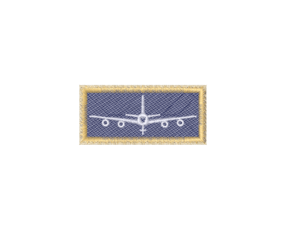 Blue and Yellow KC-135