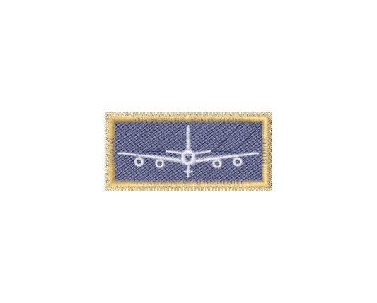 Blue and Yellow KC-135